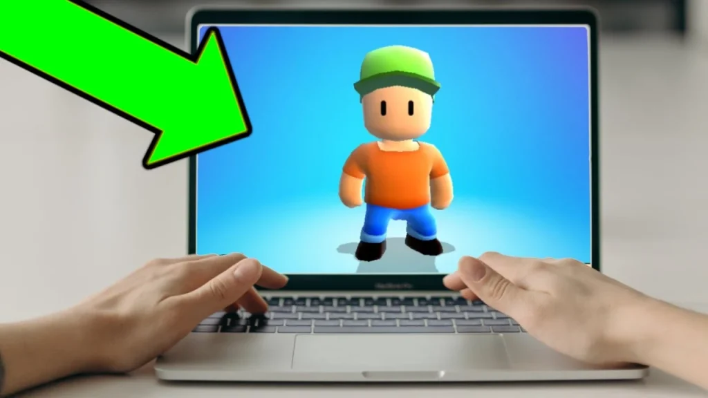 Players navigating obstacles in Stumble Guys on PC